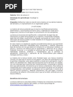 Relación de La Lectura Con Las Demás Materias. Taller de Lectura IV