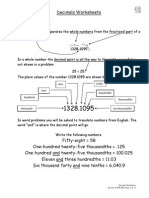 3 Math 550 Decimals Worksheets 2