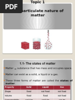 Chemistry Particulate Nature of Matter