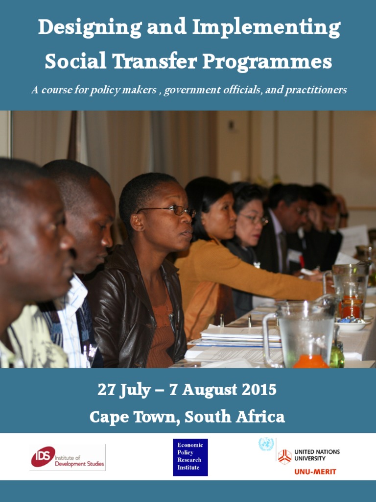 Social Transfer Programmes Course 2015 | PDF | Social Protection | Case ...