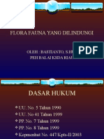 FLORA FAUNA DILINDUNGI dr Bastian.ppt