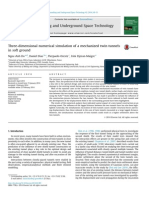 Three-Dimensional Numerical Simulation of A Mechanized Twin Tunnels in Soft Ground