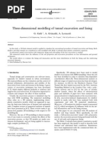 Three-Dimensional Modelling of Tunnel Excavation and Lining