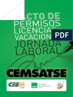 Pacto de Permisos, Licencias, Vacaciones y Jornada Laboral Del Salud 2015