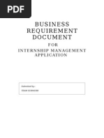 Business Requirement Document For Intern Management