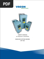 Vacon NX OPTBC Resolver Board User Manual UD01039D