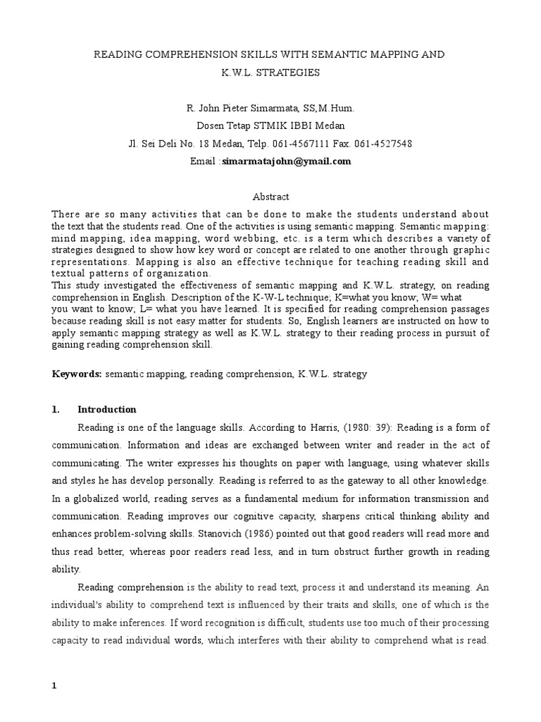 Article Report Organisations PDF Reading Comprehension Lecture