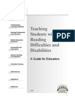 Reading Difficulties Disabilities
