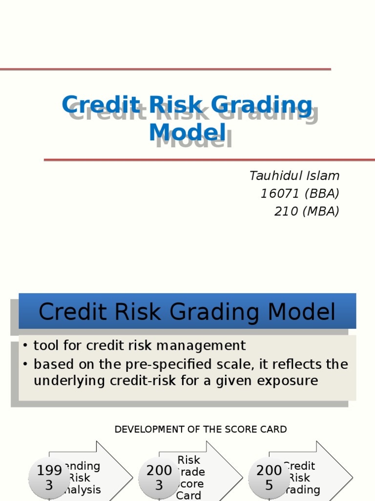 Credit Risk Grading Model Overview | PDF | Credit (Finance) | Leverage ...