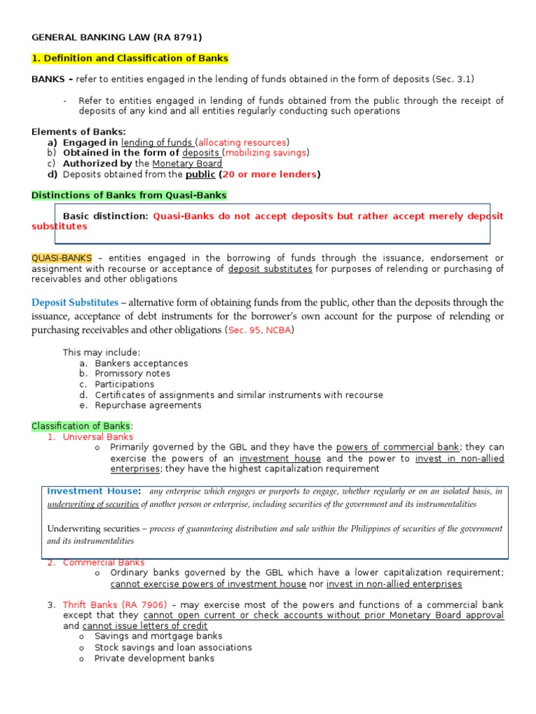 Gbl Reporting Notes Trust Law Banks