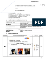 Plan de PLAN DE SESIÓN DE APRENDIZAJEde Aprendizaje