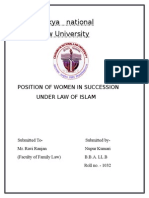 Muslim Womens Position in Succession and Inheritance
