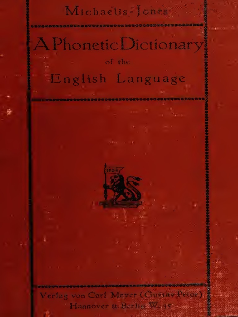A Dictionary of the English Language Vowel Consonant