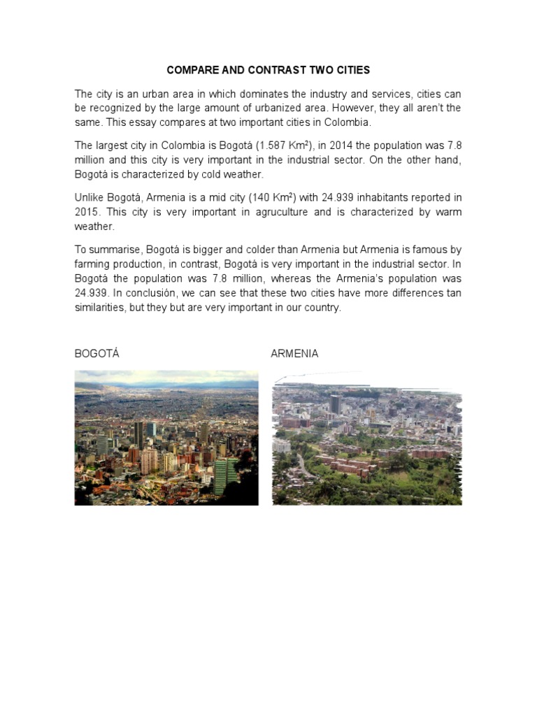 Compare and Contrast Two Cities | PDF | Business | Finance & Money ...