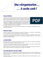 Réorganisation - tract 26 01 10