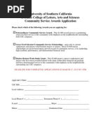 Application and Biodata Form