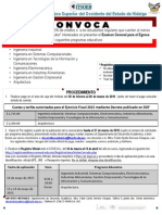 Convocatoria Egel Mayo 2015