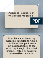 Audience Feedback