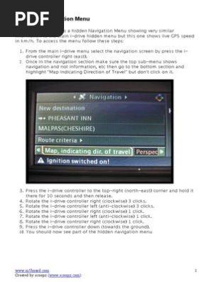 E60 Hidden Menu Instructions