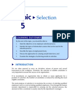 Topic 5 Selection