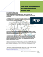 PIDF Institutional Structure Discussion Paper