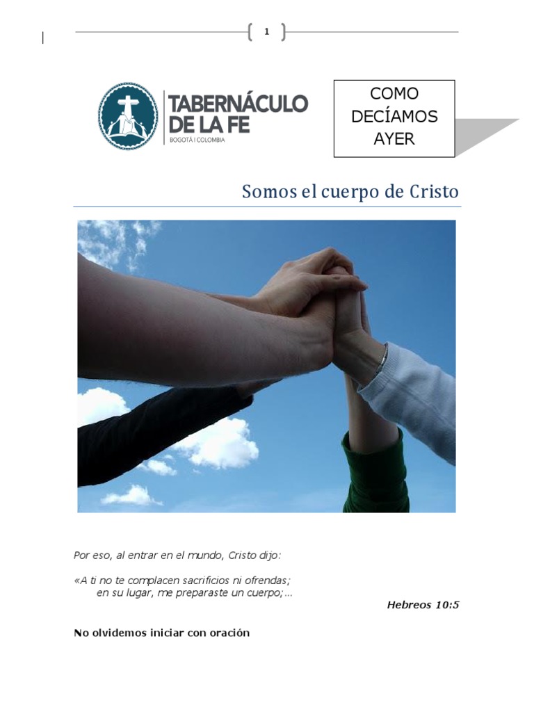 El Cuerpo de Cristo: Unidad y Propósito | PDF | Cristo (título) | Pecado