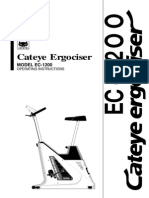 Cateye Ergocizer EC-1200 Operations Manual 