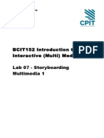 BCIT152 Introduction To Interactive (Multi) Media Lab 07 - Storyboarding Multimedia 1