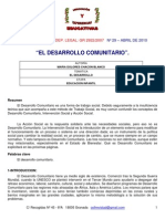 Desarrollo Comunitario M DOLORES CHACON 1