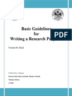 Guidelines For Writing A Research Proposal