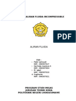 Makalah Aliran Fluida Incompressible (Tak Mampu Mampat)