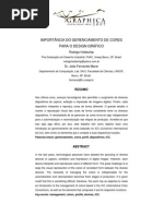 Artigo - IMPORTANCIA Gerenciamento Das Cores Para o Design Grafico