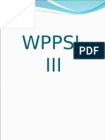 WPPSI III