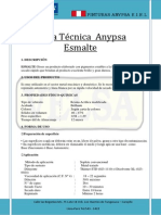 MSDS Pintura Anypsa PDF