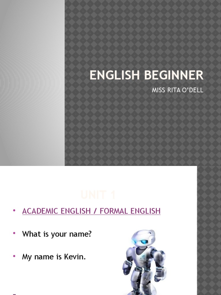 English Basics for Beginners | PDF