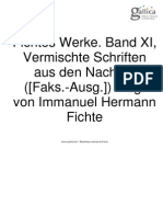 Fichtes Werke Band XI