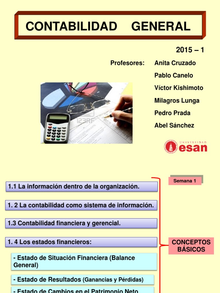 Conceptos Basicos Contabilidad General Estado de