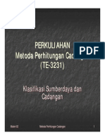 Materi MPC 02 Klasifikasi Sumberdaya