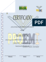 Certificado - Modelo