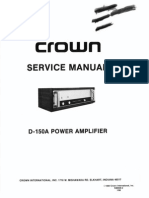 CROWN D150A Service Manual - Part1