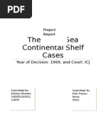 The North Sea Continental Shelf Cases