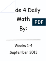 Daily Math Weeks 1 To 4