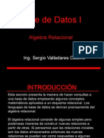 Base de Datos I: Algebra Relacional