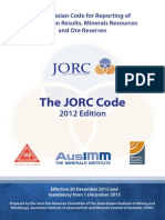 jorc code 2012