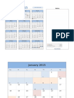 2015 Calendar With Event Planner v2