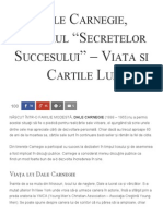 Dale Carnegie, Autorul _Secretelor Succesului_ - Viata Si Cartile Lui - Florin Roșoga