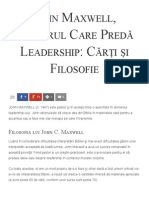 John Maxwell, Pastorul Care Predă Leadership - Cărți Și Filosofie - Florin Roșoga