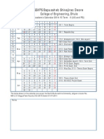 SSVPS Bapusaheb Shivajirao Deore College of Engineering, Dhule Academic Calendar 2014-15 Term - II (UG and PG