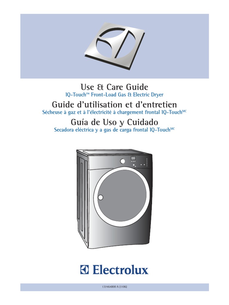 Electrolux Clothes Dryer manual Clothes Dryer Implied Warranty