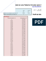 Calculo Del Perfil de Velocidad en Una Tubería